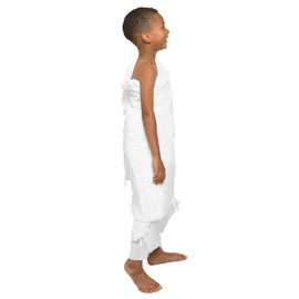 Kids Ihram Towels Set Ihram Towel for Boys - 2-Piece White Islamic Towel Soft Lightweight Wrap Set Ahram for Umrah Boys Clothes Ihram Towel Hajj Umrah