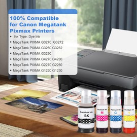storcfe GI-21 Ink Refill Bottle Replacement for Canon 21 GI-21 GI21 Ink Tank Work for Canon Megatank Pixma G3270 G3272 G3260 G3262 G4270 G2260 G4280 G3290 G1220 G1230 G2270 Printers (Black, Color)