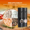 Bjworeye Electric Salt and Pepper Grinder Set, Single Hand Adjustable