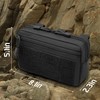 Tactical Molle Admin Pouch Multi-Purpose Modular Utility Tool Bag, Small