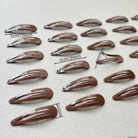 120 pinzas para el cabello de color marrón, pinzas metálicas a presión para el cabello, pasadores para el cabello de color marrón, accesorios antidesl