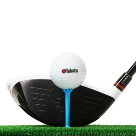 Tabata GV1423 PWBL45 Golf Non-Breakable Heavy Duty Tee, Low Resistance for Stable Shots, Easy to Find Colors, White, Blue, Golf Tee, with Tiers, Already Height, Action Tee, 1.8 inches (45 mm)