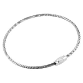 AvBlend Stainless Steel Cable/Wire Key Ring - 1 Piece