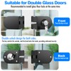 Ranbo Frameless Double-Sided Glass Door Lock,Clamp-On No-Drill,304 Stainless Steel,for 3/8"–1/2"(10-12mm)