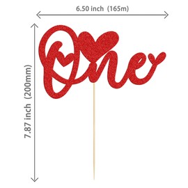 1 decoración para tarta con corazón de amor con purpurina para el primer día de San Valentín, baby shower, decoración para tartas, decoración para el día de San Valentín, boda, baby shower, niños, 1 unidad