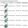 LD-Teemm HGH20CA Linear Slider Bearing, 2pcs HGH20CA Square Bearing Slider