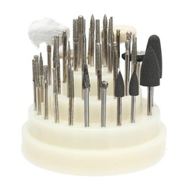 40PCS Low Speed Drill Bit Micro Polishing Wheel 2.35mm Shank Diameter for Processing Nail, Wood, Glass, Plastic, Metal, Stone, Tile, Ceramic