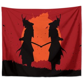 MT Majami Wall Hanging Samurai 200 x 150 cm Japan Polyester Wall Cloth Tapestry Tapestry
