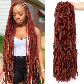 Faux Locs Crochet Hair Kanekalon Synthetic Hair Crochet Braids Extensions Synthetic Hair for Braiding Crochet Braids Hair Fake Hair Extension Set (60.9 cm (Pack of 7), 350)