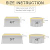 Teruntrue 8 Pack Gold Satin Table Runner, 12 x 72