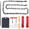 通用 53 Inch Hand Rope Chain Saw with 68 Teeth,
