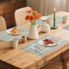 Table Set of 4 Washable Place Mats Boho Rectangular Farmhouse