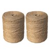 2 Pack Natural Jute Twine String, 2mm, 200 Metres, for