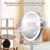 VESAUR 15X Magnifying Mirror with Light, 9.5 Large 5000mAh Rechargeable