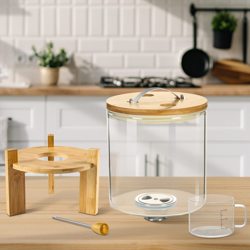 Vuinop Rice Dispenser, Rice Storage Container：Flour and Cereal Container with
