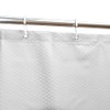 YISURE White Shower Curtains for Bathroom, Waffle Shower Curtain with