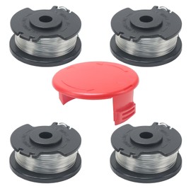 COEWUR Replacement Spool with Trimmer Cover Grass Trimmer Thread Spool Diameter 2 mm Nylon Thread for Lawn Trimmer GE-CT 18/28 Li, GE-CT 18/28 Li TC (Length: 4.9 m)