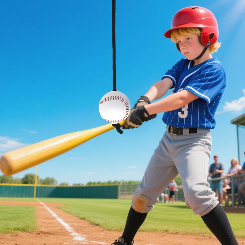 Baseball and Softball Batting Swing Trainer, Adjustable Hitting Training Rope