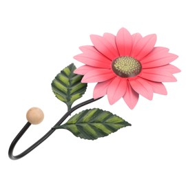 BESPORTBLE Wall Hanging Hook Creative Iron Sunflower Decor for Home Kitchen Key Storage Hangers Wall Flower Design for Use