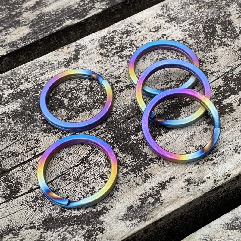 CLAN Titanium Key Ring Set - Lightweight and Rustproof Key