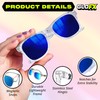 GloFX Snaps: Magnetic Polarized Sunglasses Set – Clear Frame with