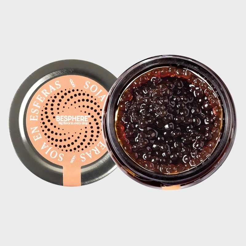 Soy Sauce Caviar Spheres – Gourmet Soy Pearls for Sushi,