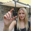 Telescopic Double Pulley for Pergola Rope (Black)