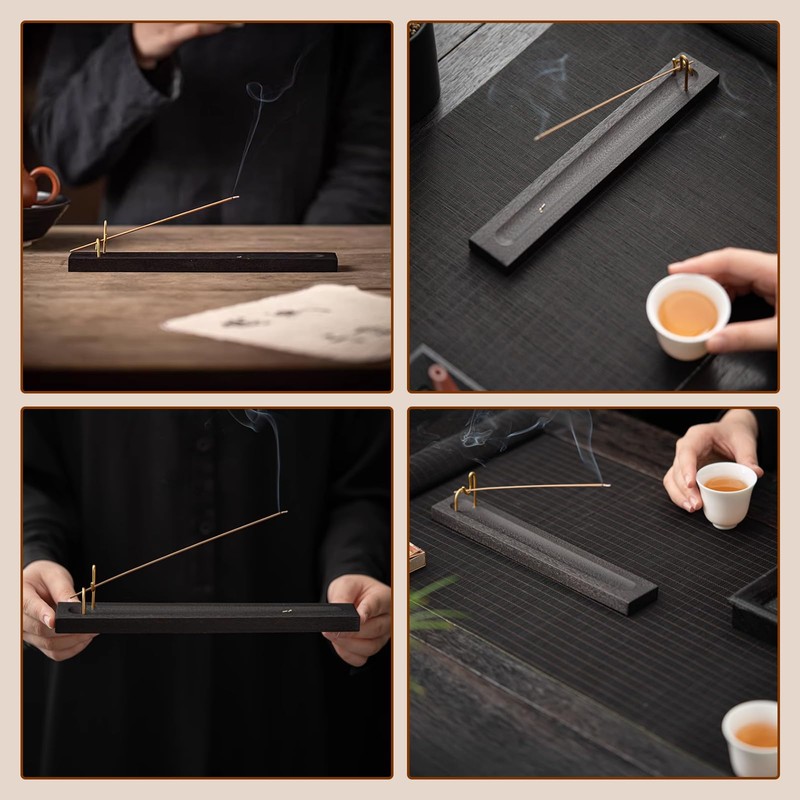 Doyime Incense Stand, Wooden Incense Stand, Horizontal Stand, Stylish, Interior,