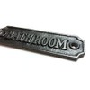 Cast Iron BATHROOM Sign - 115mm x 35mm c/w fixing