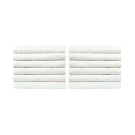 NatureMark NM-HT0816 Terry Cloth Guest Towels, Pack of 12, 30 x 50 cm, 100 % Cotton