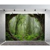 AOFOTO 10x7ft Forest Backdrop Tropical Jungle Rainforest Backdrops for Photography