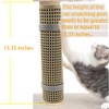 Cat Nail File Scratcher Wrapped Around a Cat Scratching Post,