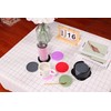 Amooca Silicone Coasters 8 Pack with Holder Anti-Slip Non-Stick Drink