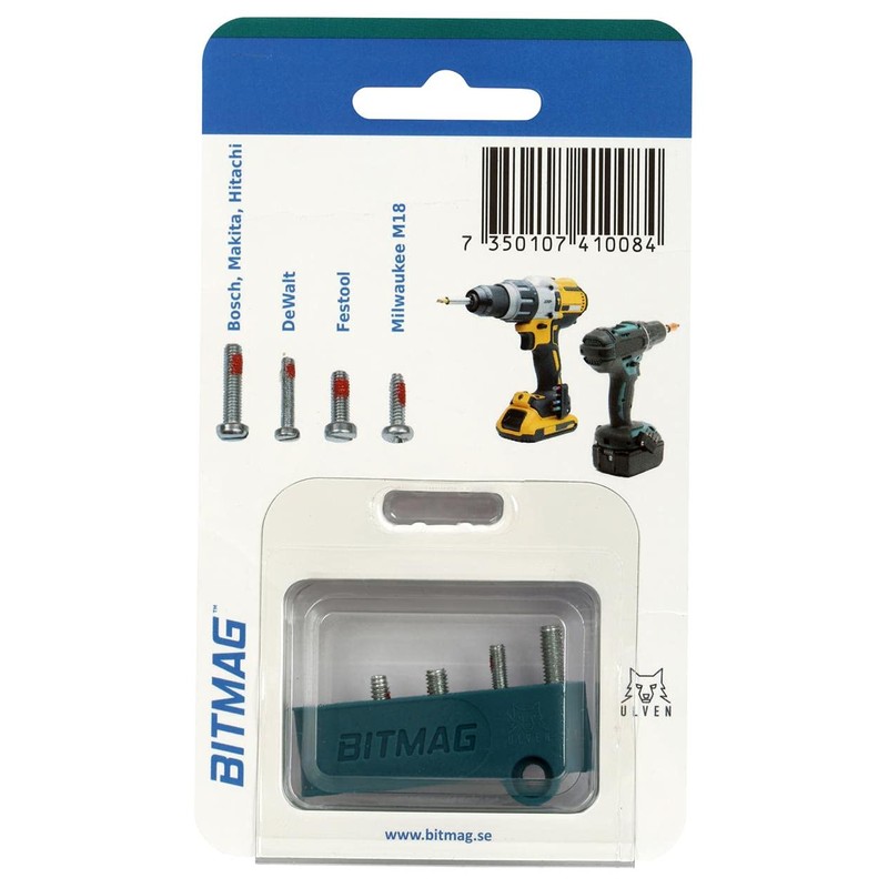 BITMAG - Magnetic bit holder for Makita cordless screwdriver, green