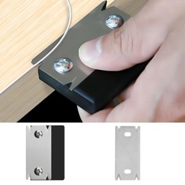 Limeow 1 Piece Edging Cutter Edge Planer Chamfer Planer Wood Tool Carpenter's Tool Planer Thickness Planer with 2 Replacement Blades for Wood PVC ABS Edge Bins (Black)