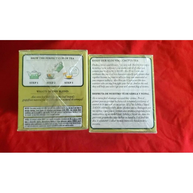 TADIN 2 PACK ALOE VERA CACTUS TADIN TEA (48 BAGS)