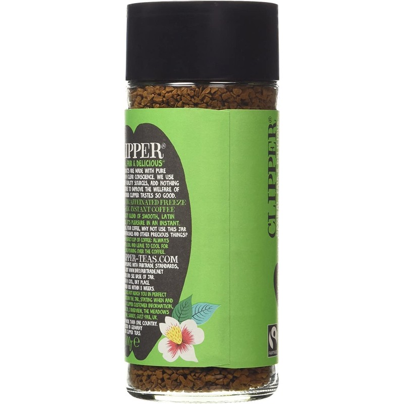 Clipper Latin American Decaf Organic Instant Coffee, 100g