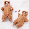 UVIPC Baby Newborn Bear Outfit Fleece Snowsuit Winter Clothes Hooded