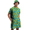 Wdpsuxin Mens 2 Piece Tracksuit Hawaiian Button Down Shirt and