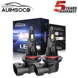 AUIMSOCO For Chevy Silverado 1500 2500HD 2007-2020 White LED Headlight HIGH Beam Bulbs