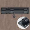 Sayayo Sliding Bolt Gate Latch Black Heavy Duty Stainless Steel