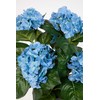 Hydrangea Bush Deluxe 42 cm Blue in Pot LM Artificial
