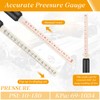 Yunsailing 10 Pcs Dual Head Tire Pressure Gauge Tire Gauge