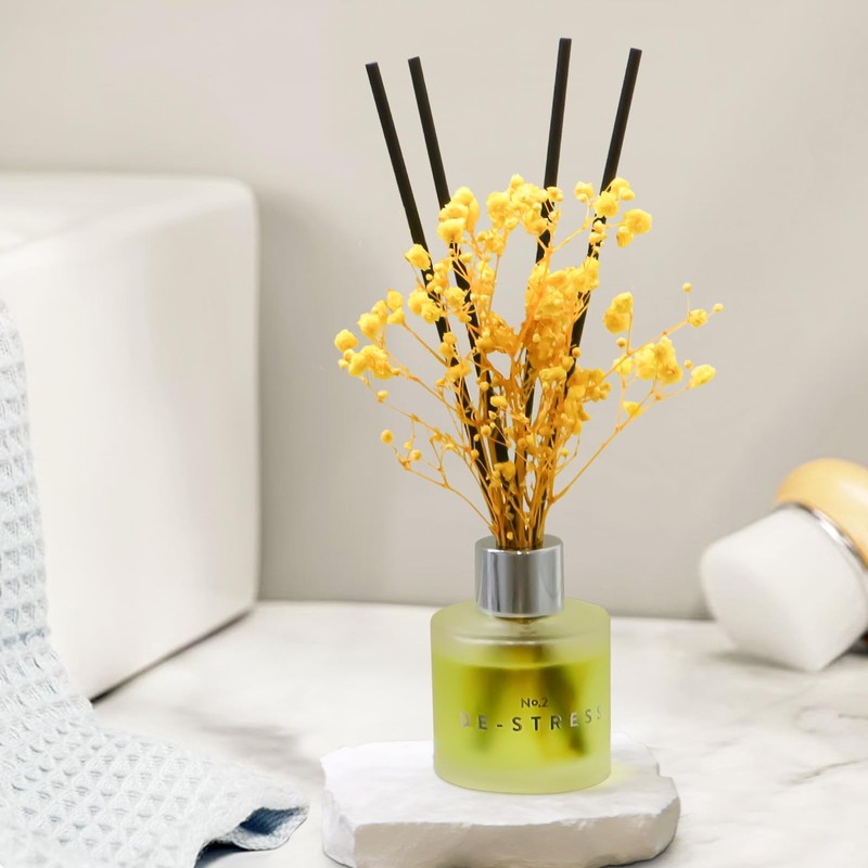 Freesia Jasmine White Tea Reed Diffuser Set, 3.4 oz Scent