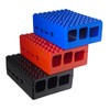 Raspberry Pi 4 Case - Pi-Blox Enclosure (Blue)