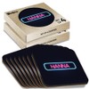 8 x Square Coasters - Neon Sign Design Hanna Name