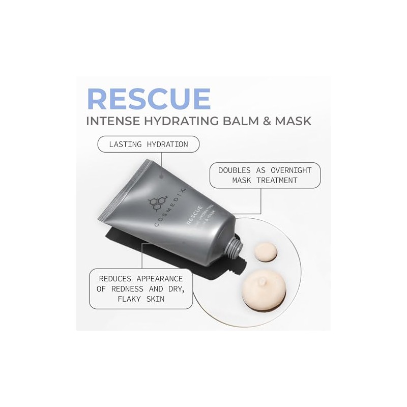 COSMEDIX Rescue Intense Hydrating Balm and Mask, 1.7 Ounce