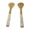 VIE Gourmet Bamboo Salad Servers, White
