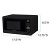 West Bend WBMW71B Microwave Oven 700-Watts Compact with 6 Pre