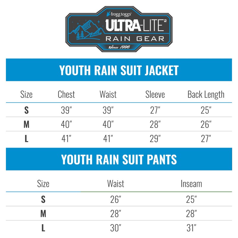 FROGG TOGGS - Traje de Lluvia Impermeable Transpirable para jóvenes